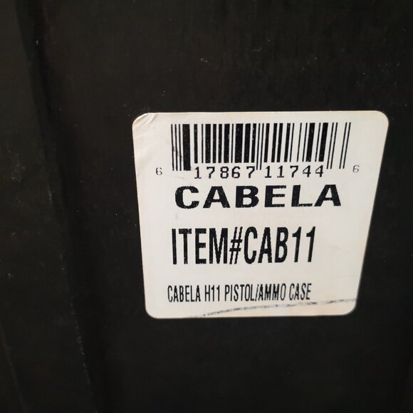 Cabela's H11 Black Pistol & Ammo Lockable Case with Foam Inserts 12"x 10" - Picture 5 of 8